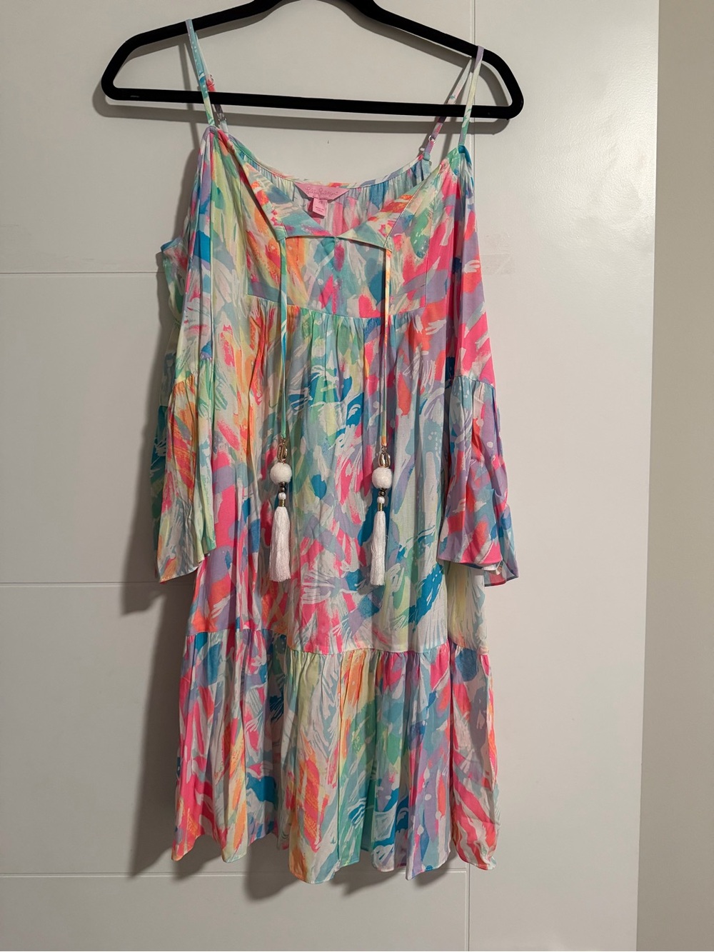 Lilly Pulitzer Alanna Cold Shoulder Tunic Dress in Sparkling Sands